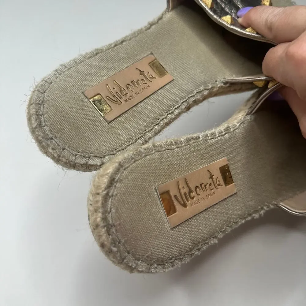 Vidorreta Leather Studded Sandals